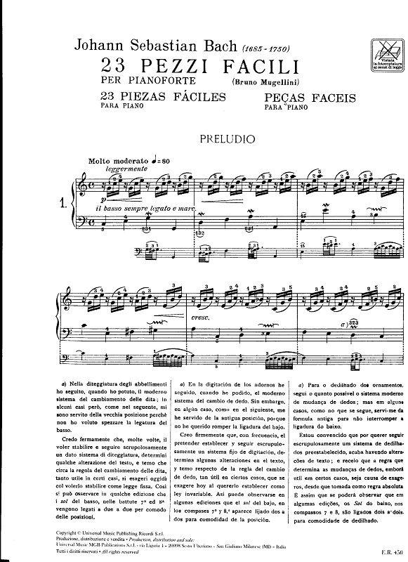23 Pezzi Facili - Per Pianoforte - pro klavír